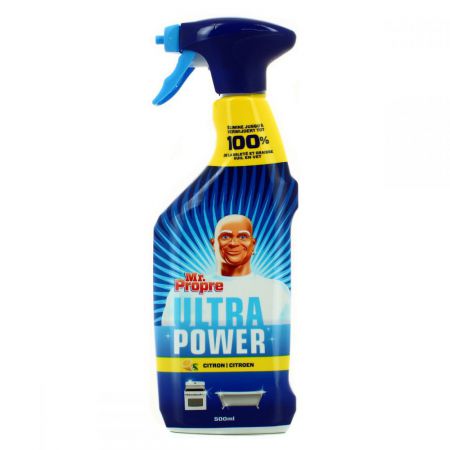 Spray Ultra Power Mr. Propre élimine jusqu'à 100% de la saleté et graisse  Pub 20s 