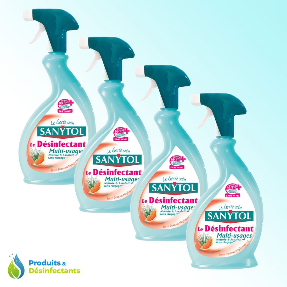 Promo Sanytol spray désinfectant nettoyant multi-usages chez Casino  Hyperfrais