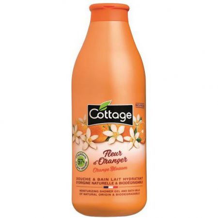 Cottage - Douche & Bain Lait hydratant - Fleur d'oranger - 750ml