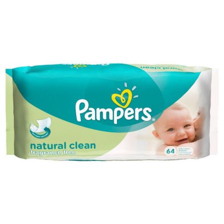 pampers natural clean lingettes  