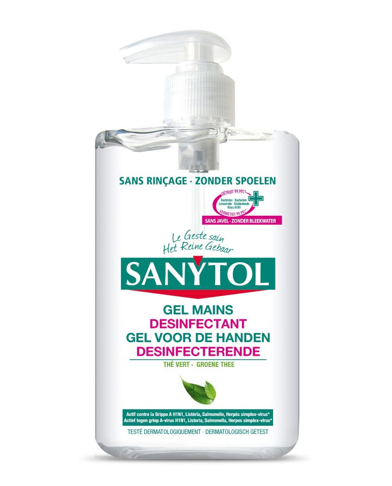 Gel hydroalcoolique désinfectant Sanytol Professionnel - Flacon 500 ml sur